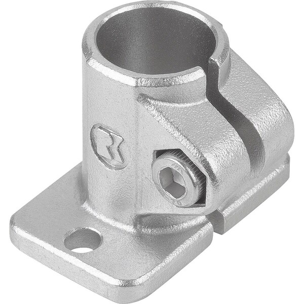 Tube Clamp W. Foot M=30 G=50 L=37, Form:A Stainless Steel, For Rnd. Tubes, A=12, 1